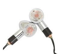 THGKL Clignotant Pour Harley Pour Davidson Pour H-ONDA Clignotants De Moto, Ambre Pour La Plupart Des Motos Filetées 10mm(Clear lens)