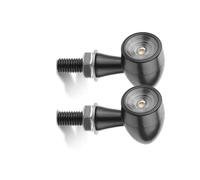 THGKL Clignotant Pour Y-AMAHA Pour Suzuki Balle Clignotants De Moto Ampoule Lampe Clignotant Arrière, Lumière Orange(2pcs Black)