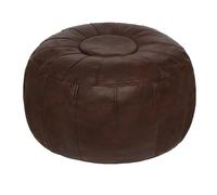 Thgonwid Housse de pouf marocain non rembourrée, solution de rangement pour repose-pieds ottoman, pouf pouf, repose-pieds, café foncé
