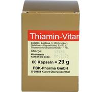 Thiamine Capsules-Vitamine B1, 60 Capsules KAP