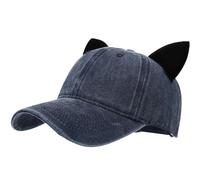 ThiCc Casquettes de baseball avec oreilles de chat - Unisexe - Chapeau mignon et amusant - Protection solaire - Chapeau de camionneur réglable - Chapeau de papa pour femme et homme - Hip Hop - Voyage