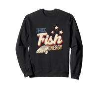Thicc Fish Energy Funny Ichtyology River Fish Arapaima Fans Sweatshirt