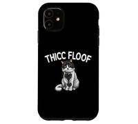 Thicc Floof Funny Cat pour Homme et Femme. Coque pour iPhone 11