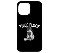 Thicc Floof Funny Cat pour Homme et Femme. Coque pour iPhone 13 Pro Max