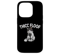 Thicc Floof Funny Cat pour Homme et Femme. Coque pour iPhone 14 Pro