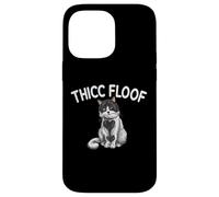 Thicc Floof Funny Cat pour Homme et Femme. Coque pour iPhone 14 Pro Max