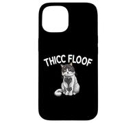 Thicc Floof Funny Cat pour Homme et Femme. Coque pour iPhone 15