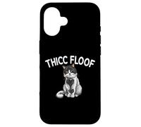 Thicc Floof Funny Cat pour Homme et Femme. Coque pour iPhone 16