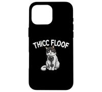 Thicc Floof Funny Cat pour Homme et Femme. Coque pour iPhone 16 Pro Max