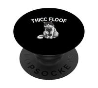 Thicc Floof Funny Cat pour Homme et Femme. PopSockets PopGrip Adhésif