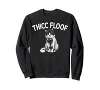 Thicc Floof Funny Cat pour Homme et Femme. Sweatshirt