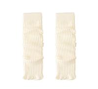 ThiCc Jambières à paillettes pour femme - Couvre-jambes rétro scintillantes en tricot épais - Accessoires de mode d'hiver confortables pour les fêtes, le yoga, le ballet - Style années 80, blanc, M
