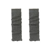 ThiCc Jambières à paillettes pour femme - Couvre-jambes rétro scintillantes en tricot épais - Accessoires de mode d'hiver confortables pour les fêtes, le yoga, le ballet - Style années 80, gris, M
