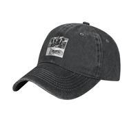 THICC Manga UFŏ%Robot Casquette de Baseball Unisexe Vintage en Denim Vieilli Casquette de Baseball Sports de Plein air Chapeau décontracté réglable Chapeau de Papa