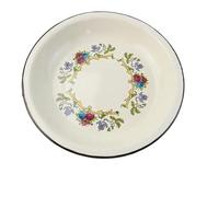 Thick Enamel Plate, Classic Fruit, 19.5/24 Cm, Large Cutlery, Garden, Enameled Kitchen Plates(24cm-B)