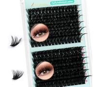Thick Extension Cils Cluster Lashes D Curl 100D+140D 168pcs Volume Faux Cils Individuel 14-20mm Fluffy Individual Lashes DIY Eyelash Extensions by Obeyalash (100D+140D D Curl 14-20mm)