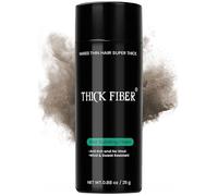 THICK FIBER Fibres Capillaire (Paquet de 1, Marron moyen) Cheveux Clairsemés | Poudre Coiffante Homme Femme Cheveux Clairsemés Flacon 25 g | Poudre Densifiante Cheveux