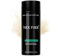 Thick Fiber - Flacon de fibres capillaires pour cheveux clairsemés, rendez les cheveux plus épais en quelques secondes, pour homme et femme, 25 g, blond clair