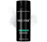 Thick Fiber - Flacon de fibres capillaires pour cheveux clairsemés, rendez les cheveux plus épais en quelques secondes, pour homme et femme, 25 g, blanc