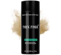 Thick Fiber - Flacon de fibres capillaires pour cheveux clairsemés, rendez les cheveux plus épais en quelques secondes, pour homme et femme, 25 g, blond moyen