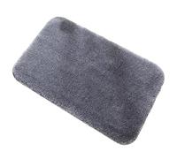 Thick Plush Bath Rug, Soft Absorbent Bathroom Mat, Non Slip Shower Carpet | Premium polyester microfiber features superior water absorption for bathroom floors Dark Gray 40x60cm