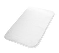 Thick Plush Bath Rug, Soft Absorbent Bathroom Mat, Non Slip Shower Carpet | Premium polyester microfiber features superior water absorption for bathroom floors White 40x60cm