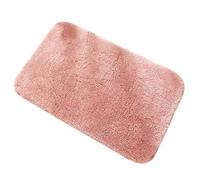 Thick Plush Bath Rug, Soft Absorbent Bathroom Mat, Non Slip Shower Carpet | Premium polyester microfiber features superior water absorption for bathroom floors Pink 40x60cm
