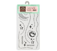 Thick stencil cm 12 x 25 cm - Create Happiness Secret Diary Dream