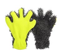 Thick Strong Absorption Glove, Microfiber Wash Mitt, 11.02x9.65 inches Soft Car Detailing Glove, Reliable Vehicle Mitt, Rugged Motorcycle Truck Wheel, Exterior House Railing Maintenance Supply