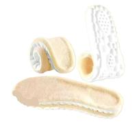Thickened Cashmere-Like 4D Cloud Insole - Fleece-Lined Warm Comfortable Breathable Moisture-Wicking & Odor-Resistant(Beige,39-40)