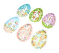 Thickened Iron Serving Tray Easter Egg Design Decor