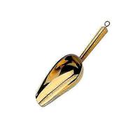 Thickened Metal Ice Scoop for Food and Candy, Suitable for Various Brands, Heavy Duty Design, Mirror Coating - Gold Finish for Kitchen, Bar,