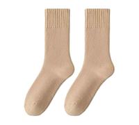 Thickened Plush Socks for Men, Thermal Fleece Lined Winter Crew Socks | Soft polyester fleece material, provides superior warmth, ideal for winter outdoor activities