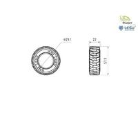 Thicon Models 58550 1:14 Pneus pour chargeuse compacte 2 pc(s)