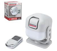 ThiefStop Alarme d'abri et détecteur de mouvement de sécurité domestique - Capteur PIR 120 dB - Alarme sans fil alimentée par batterie pour abri de jardin, garage, atelier, sécurité de camionnette