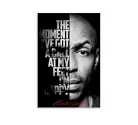 Thierry Henry Poster imperméable à l'eau pour la maison, résistant à l'humidité, facile à installer et résistant à la décoloration, style sans cadre, 60 x 90 cm