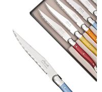 THIERS IFORGE - Coffret de 6 Couteaux à steak laguiole ABS coloris assortis