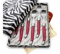 THIERS IFORGE - Coffret de 6 fourchettes laguiole ABS de couleur fuschia