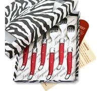 THIERS IFORGE - Coffret de 6 fourchettes laguiole ABS de couleur rouge