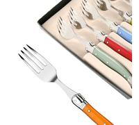 THIERS IFORGE - Coffret de 6 Fourchettes laguiole coloris assortis