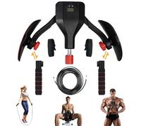Thigh Trainer Pelvic, Appareil de Musculation des Cuisses avec Corde à Sauter,0-50kg Résistance Réglable, Comptage Intelligent, Plancher Pelvien Exerciseur, Appareil d'entraînement Multifonction