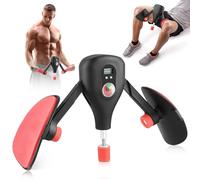 Thigh Trainer Pelvic - Résistance réglable de 0 à 77 lbs - Avec sangles de jambes fixes et poignée remplaçable - Équipement d'entraînement de force pour les hanches et les bras