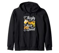 Thighs Like Honey Thick and Sweet - Sexy Sassy Gym Workout Sweat à Capuche
