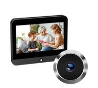 ThikK Mini caméra de sécurité Intelligente Tuya 1080P, WiFi 2.4G, Radar à Micro-Ondes, détection Humaine, visionneuse de Porte numérique, Sonnette sans Fil for la Maison (Color : Door Camera 128G)
