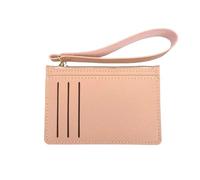Thin Cards Holder Wallet Organizer Women Men Business Card Holders Wallets Slim Bank Credit ID Cover Coin Pouch Case(Pink)