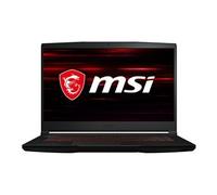 MSI Gaming GF63 10SC-081FR Thin Intel® Core™ i5 i5-10300H Ordinateur portable 39,6 cm (15.6") Full HD 16 Go DDR4-SDRAM 512 Go SSD NVIDIA® GeForce® GTX 1650 Max-Q Wi-Fi 6 (802.11ax) Windows 10 Home Noir