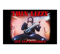 Thin Lizzy Affiche Live and Dangerous Nouveau Officiel Textile Flag 70Cm X 106Cm