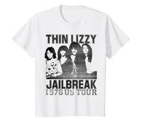 Thin Lizzy - Jailbreak US Tour T-Shirt, Enfant, Blanc, 3 Ans