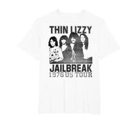 Thin Lizzy - Jailbreak US Tour T-Shirt, Homme Grandes Tailles, Blanc, 4X Tall