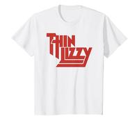 Thin Lizzy - Red Logo on White T-Shirt, Enfant, Blanc, 12 Ans
